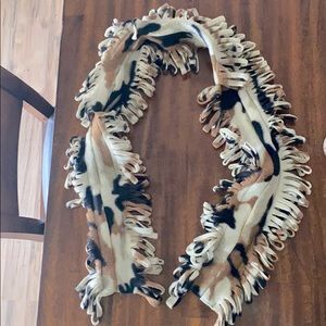 Camo print scarf